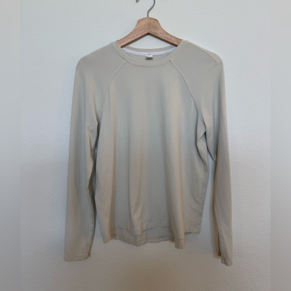 Lululemon Long Sleeve Shirt Size 6 Gray Beige - Picture 2 of 4